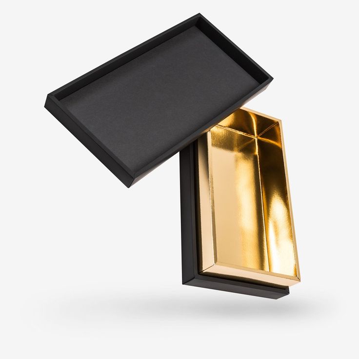 BlackGoldRemovableLidBoxLuxuryCustom Luxury gift box, Gold gift