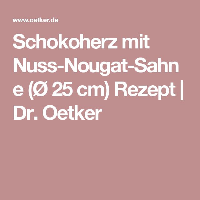 Dr Oetker Nuss Nougat Dr Oetker Nuss Nougat