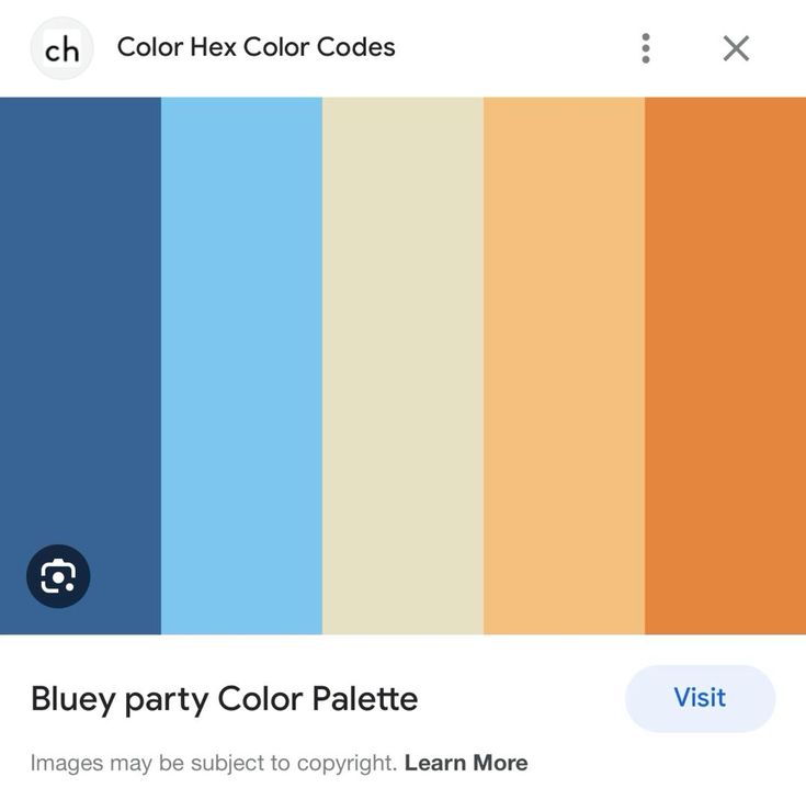 Blue Party Color Palettes Blue Party Color Palettes