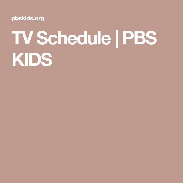 TV Schedule PBS KIDS Tv schedule, Pbs kids, Tv TV Schedule PBS KIDS Tv schedule, Pbs kids, Tv