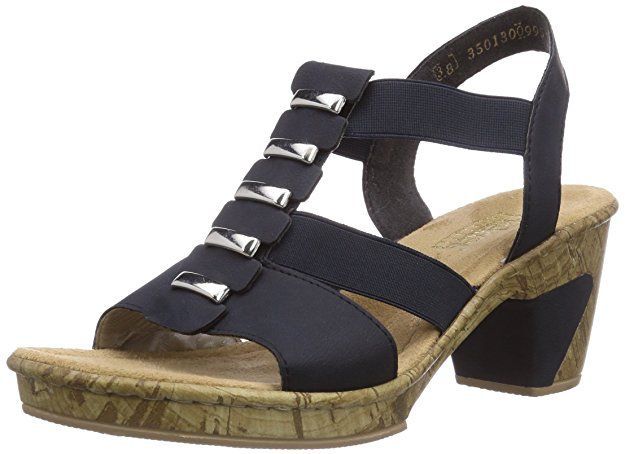 Rieker 69792 Women Open Toe, Damen Sandalen, Blau (pazifik Reduzierte Damensandalen | Modische sandalen, Rieker