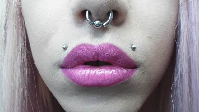 Glasses licking piercing sweet