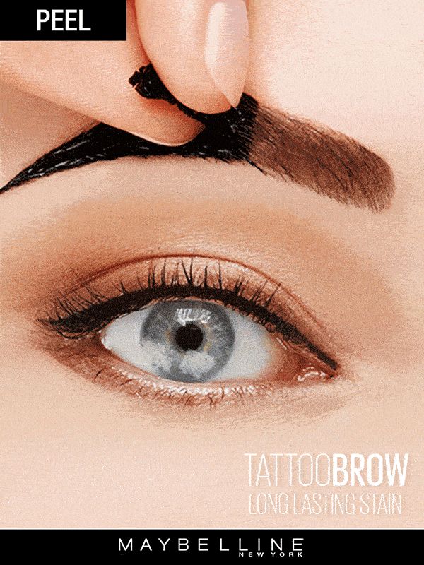 How To Use Eyebrow Tattoo Peel-Off Tint - Maybelline in 2020 | Tattoo