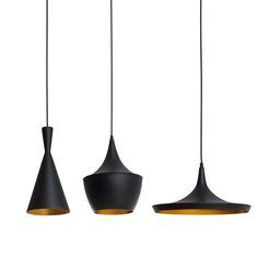 Pack de 3 suspensions : AMSTI, TRED et BRUS. Lampes design inspirées des modèl...