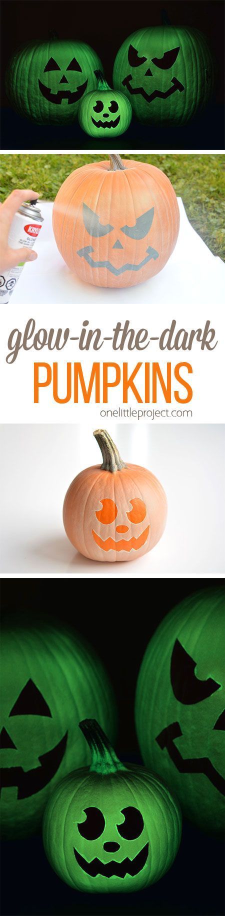 These glow in the dark pumpkins are SO COOL! They look amazing in the dark, and ...