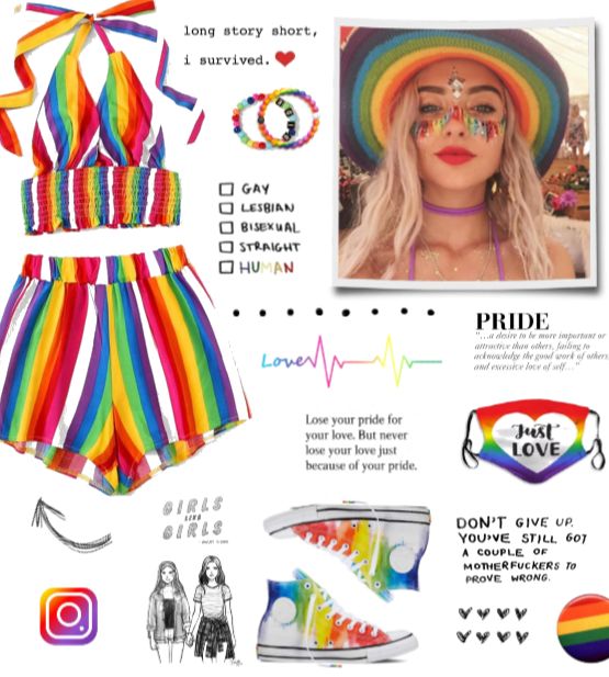 Pride Month Outfit Shoplook Lgbtq Outfit Pride Outfit Queer Fashion