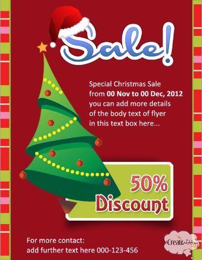 christmas sale flyer