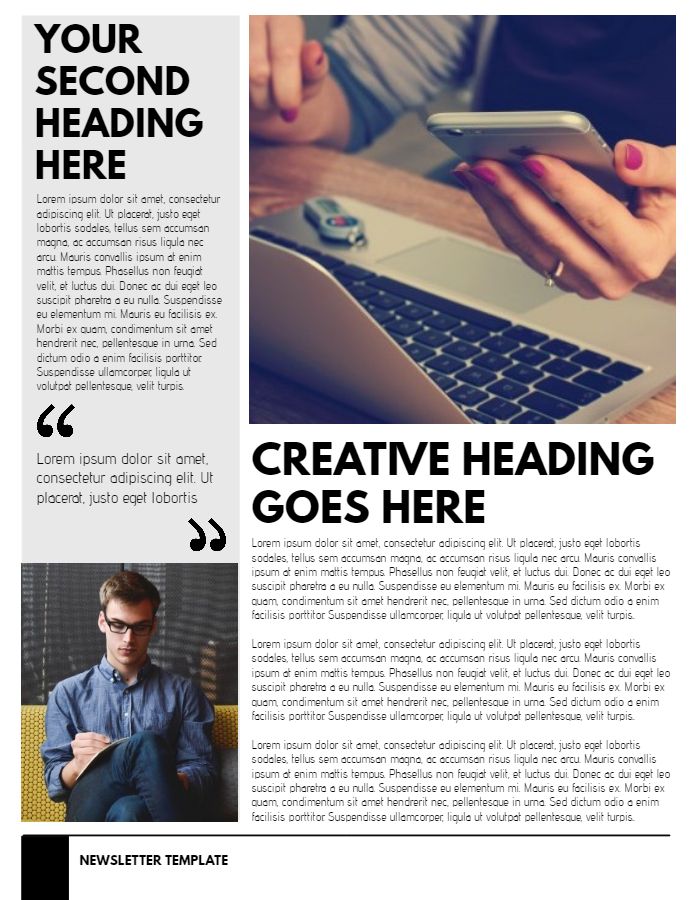 sample newsletter