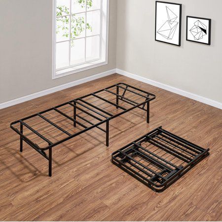Mainstays 14 High Profile Foldable Steel Full Platform Bed Frame Com Queen Size Frames Steel Bed Frame, Fold Up King Size Bed Frame