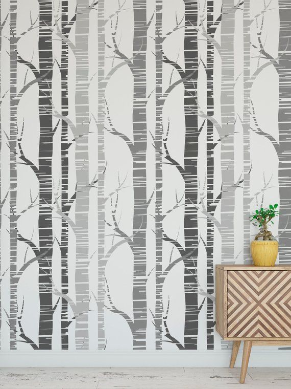 Nuwallpaper 30 75 Sq Ft Grey Vinyl Birds Self Adhesive Peel And Stick Wallpaper Lowes Com Home Wallpaper Peel And Stick Wallpaper Home Decor