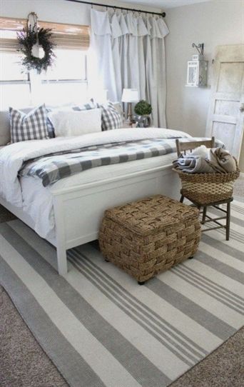 Bed Frame With White Accents Bedroomfurniture H O M E Farmhouse Bed Frame With White Accents Bedroomfurniture