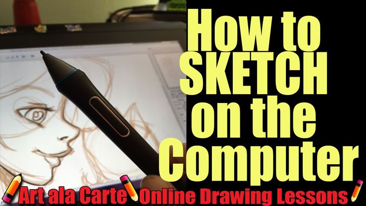 How Do You Draw On A Laptop How to Sketch on the computer | Drawing lessons, Online drawing