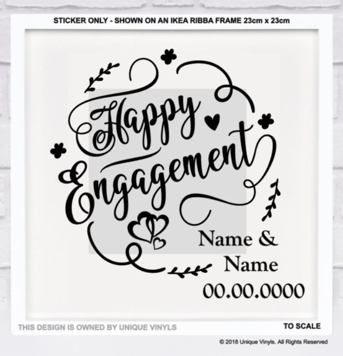 STICKER ONLY VINYL STICKER DECAL FOR DIY BOX FRAME FRIENDSHIP BIRTHDAY GIFT