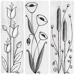 easy flower sketch