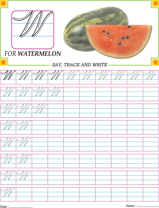 Worksheet Curship Writing For Kids Capital Letter 7 best free cursive worksheets images on pinterest handwriting capital letter w practice worksheet
