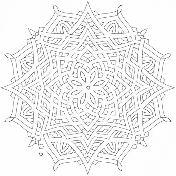 Henna Mandala Coloring Pages