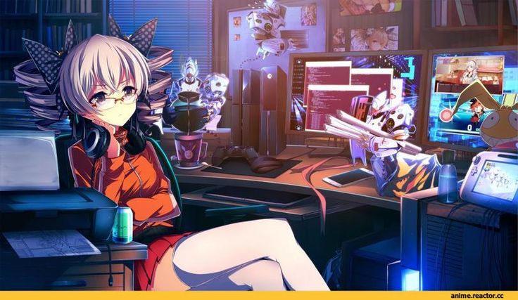 Anime girl video games