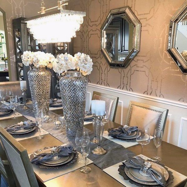 Fancy Dining For Eight Transforming This Room Has Been So Amazing Entire Space Was Table Decor Elegant - Fancy Dining Room Decor Fancy Dining For Eight Transforming This Room Has Been So Amazing Entire Space Was Table Decor Elegant - Fancy Dining Room Decor