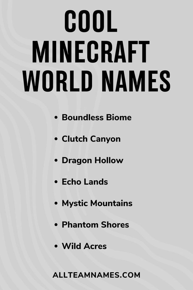 Cool Minecraft World Names List Minecraft Group Names Ideas cool-minecraft-world-names-list-minecraft-group-names-ideas