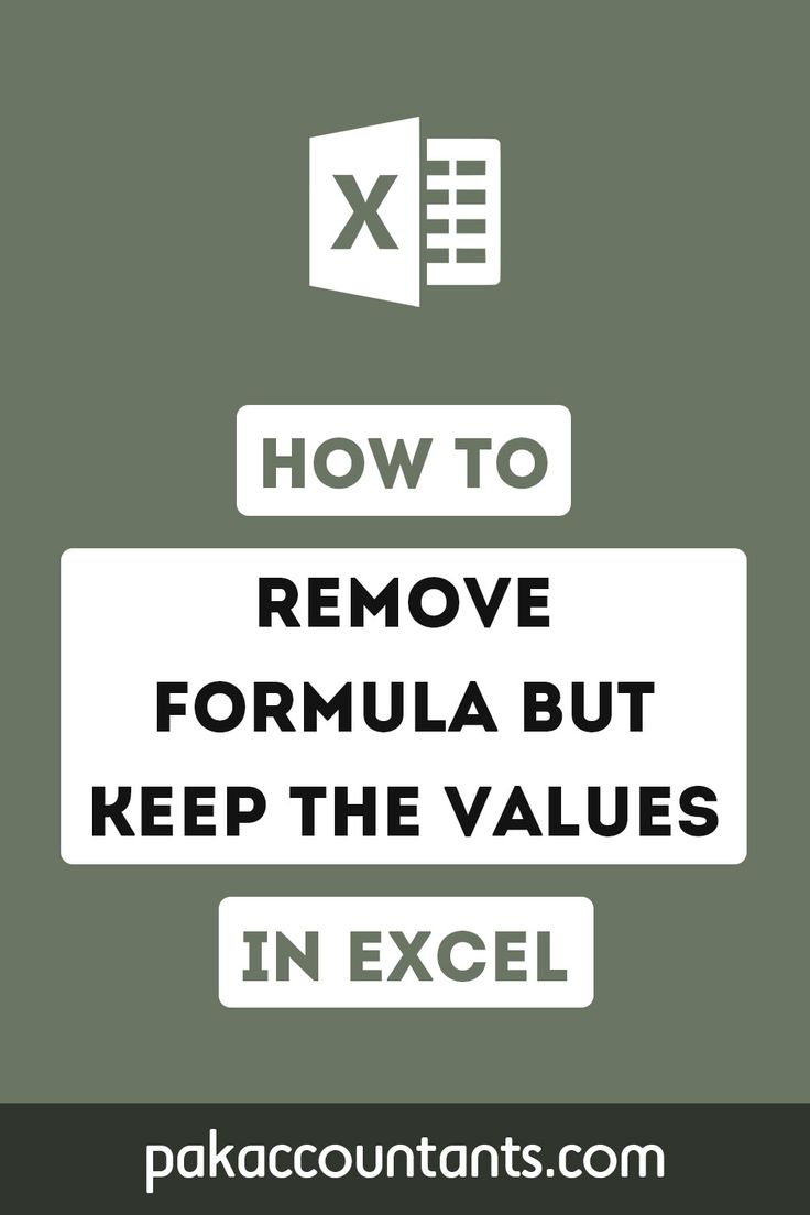 Excel Tip Remove Formula But Keep The Values In Excel Excel Excel Tip Remove Formula But Keep The Values In Excel Excel