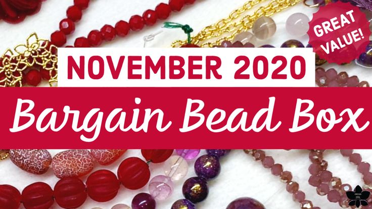 Bargain Bead Box November 2020 Beaded boxes, Beads, Beading Bargain Bead Box November 2020 Beaded boxes, Beads, Beading