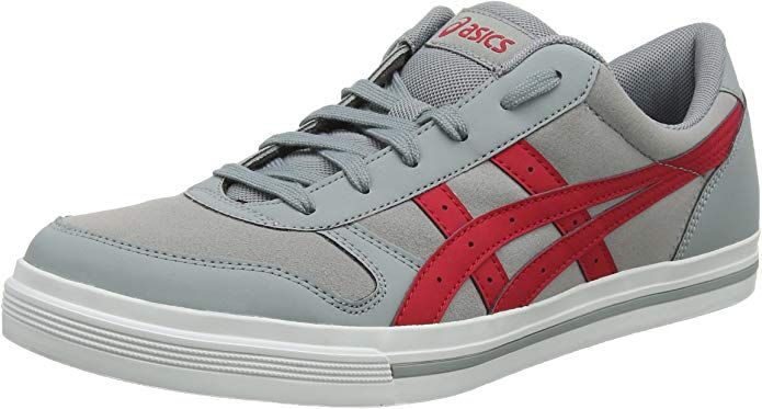ASICS Aaron Sneakers Damen Herren Unisex Grau/Rot (Stone ... ASICS Aaron Sneakers Damen Herren Unisex Grau/Rot (Stone ...
