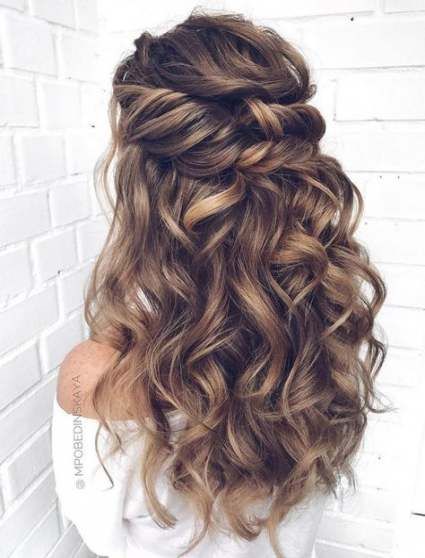 Wedding Hairstyles For Long Hair Loose Curls Up Dos 40 Ideas Hair Wedding Hairstyles In 2020 Fall Wedding Hairstyles Loose Curls Long Hair Loose Curls Hairstyles