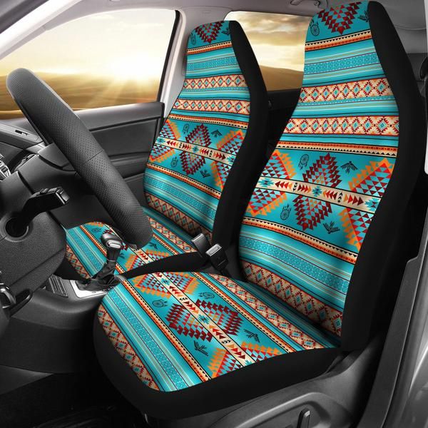 Horse Kingdom Universal Car Seat Covers Faux Leather Full Seat 11 Pcs Airbag Compatible Breathable Black With Mint Custom Car Interior Car Seats Carseat Cover