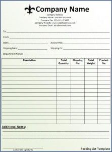 10 packing list templates word excel pdf templates www