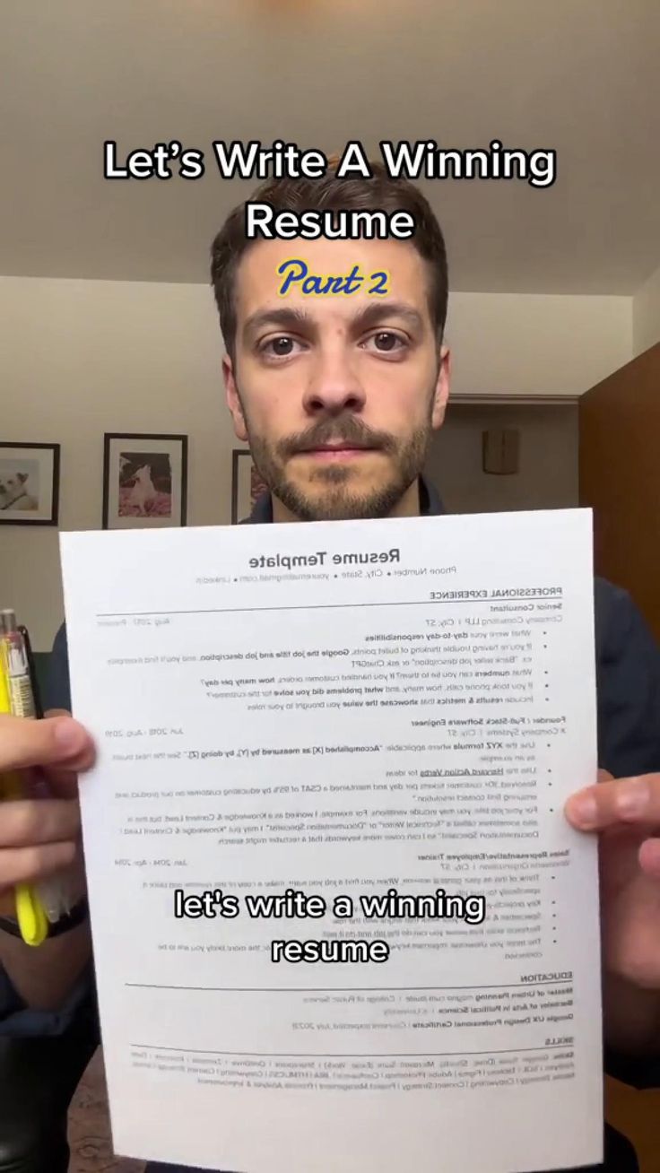 Part 2 How to write a great resume - 0ec489aa921b1915c9eaf3f47670c2eb