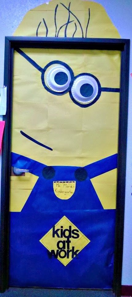 diy despicable me minion bulletin board door decoration for a classroom