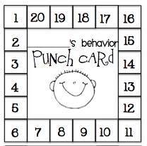 free punch card templates