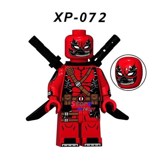 Matte Red Spiderman Marvel Comics Minifig Lego Moc Minifigure Gift For Kids