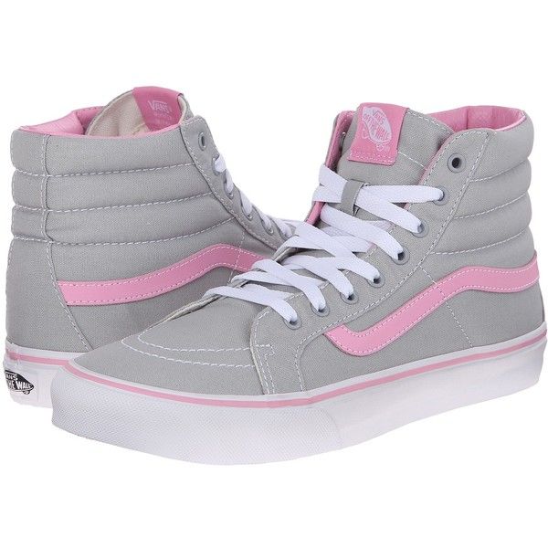 pink and gray vans