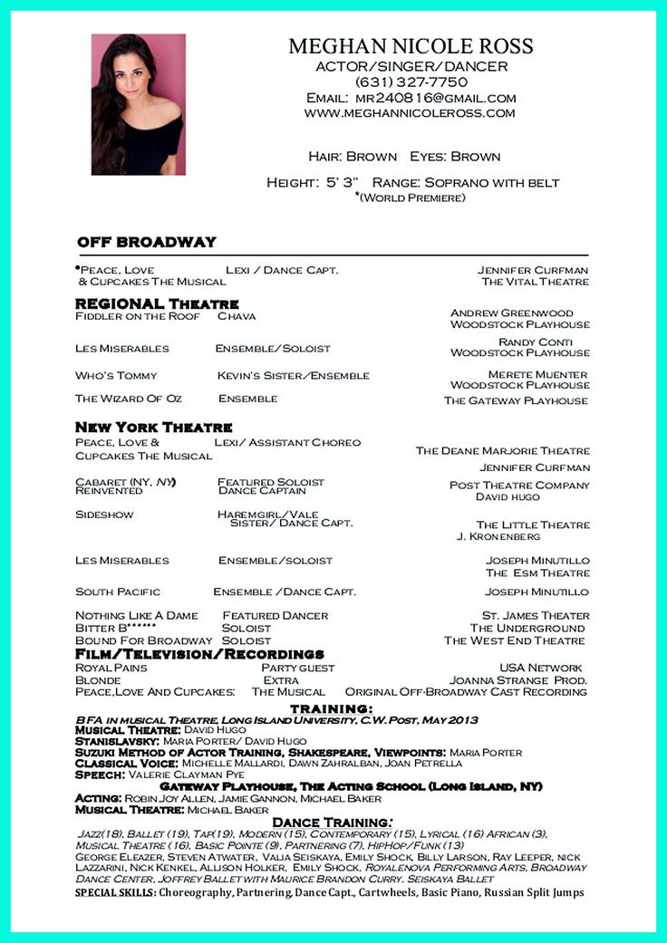 Dance resume can be used for both novice and professional dancer. Most job of dancer has minimum requirements that not all of dancers can meet. Howeve... dance teacher resume sample Check more at http://www.resume88.com/best-impressive-dance-resume-examples-collections/