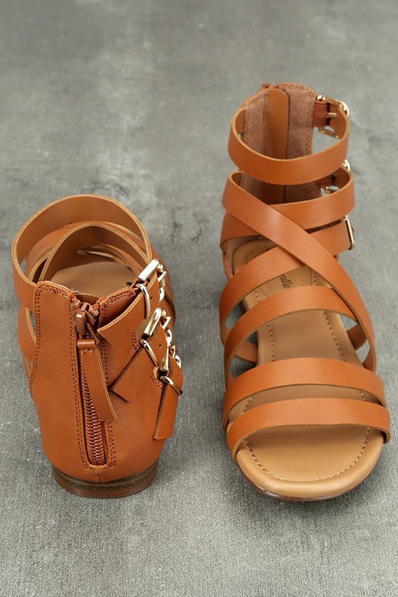 Neria Tan Gladiator Sandals