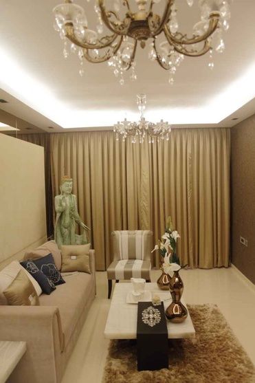 Living Room With Crystal Chandelier Design By Shahen Mistry Architect In Mumbai Maha Indian Rooms Living Room With Crystal Chandelier, Chandelier For Small Living Room Indian