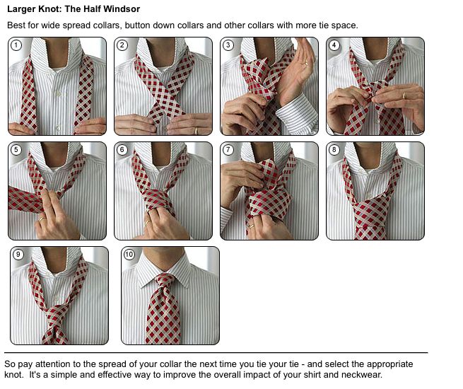 7 Best Tie Knot Images On Pinterest Necktie Knots And Ties How To Tie A Large Knot The Half Windsor Step By Diy Instructions