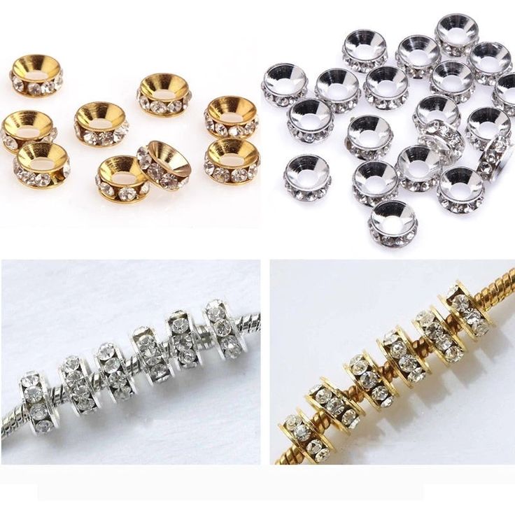 DIY 20pcs silver pearl big hole spacer beads fit Charm European Bracelet Jewelry DIY 20pcs silver pearl big hole spacer beads fit Charm European Bracelet Jewelry