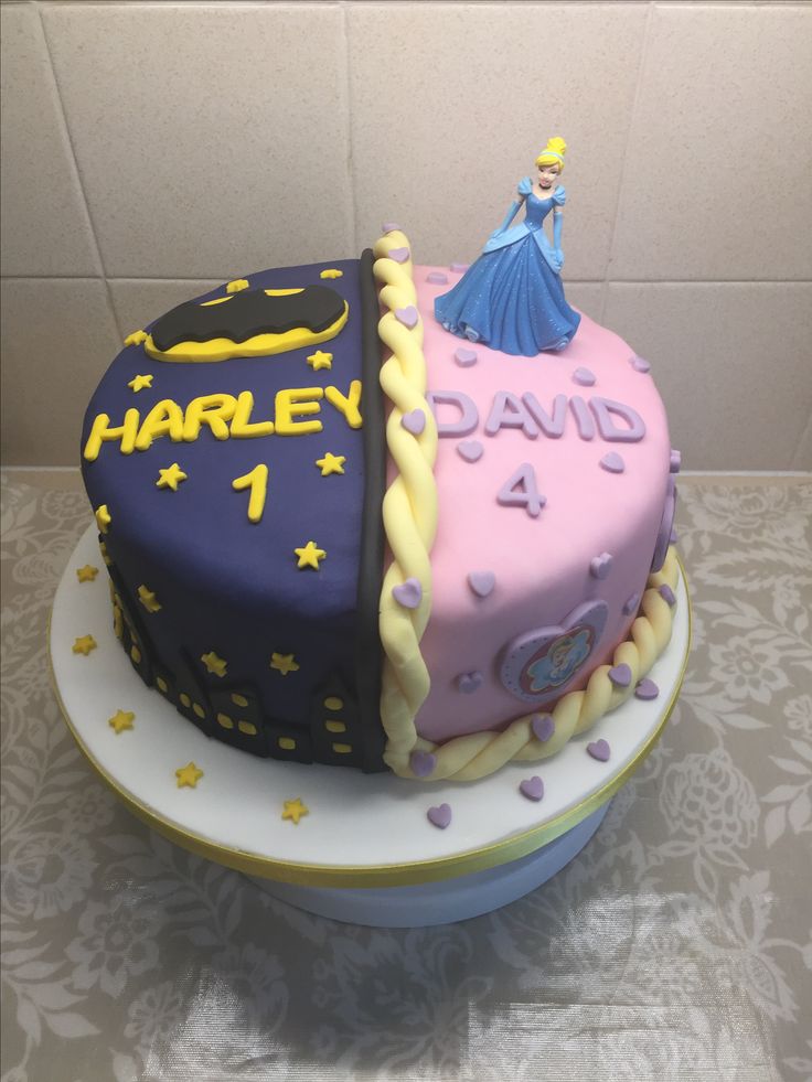 Half And Half Batman And Princess Cake Pastel De Fiesta Pastel De Cumpleanos Tortas Half And Half Batman And Princess Cake Pastel De Fiesta Pastel De Cumpleanos Tortas