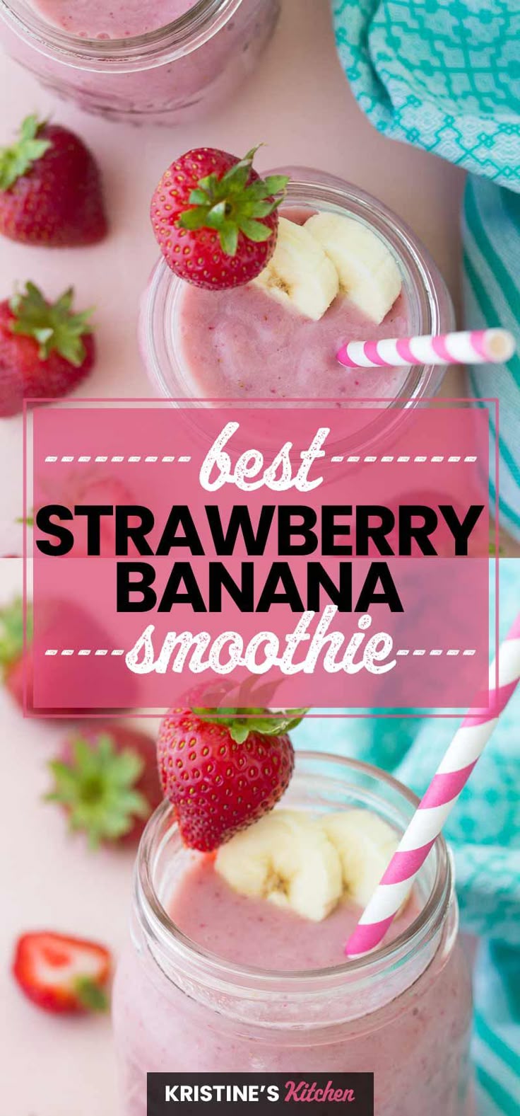 This Strawberry Banana Smoothie Is Sweet Creamy And Bursting Wi this-strawberry-banana-smoothie-is-sweet-creamy-and-bursting-wi
