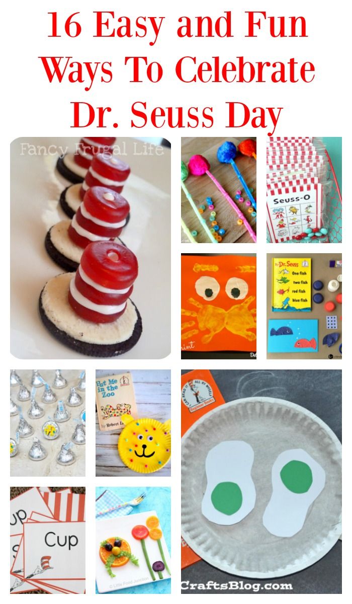 16 Ways To Celebrate Dr. Seuss Day Seuss crafts, Dr seuss coloring
