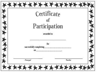 templates of certificates