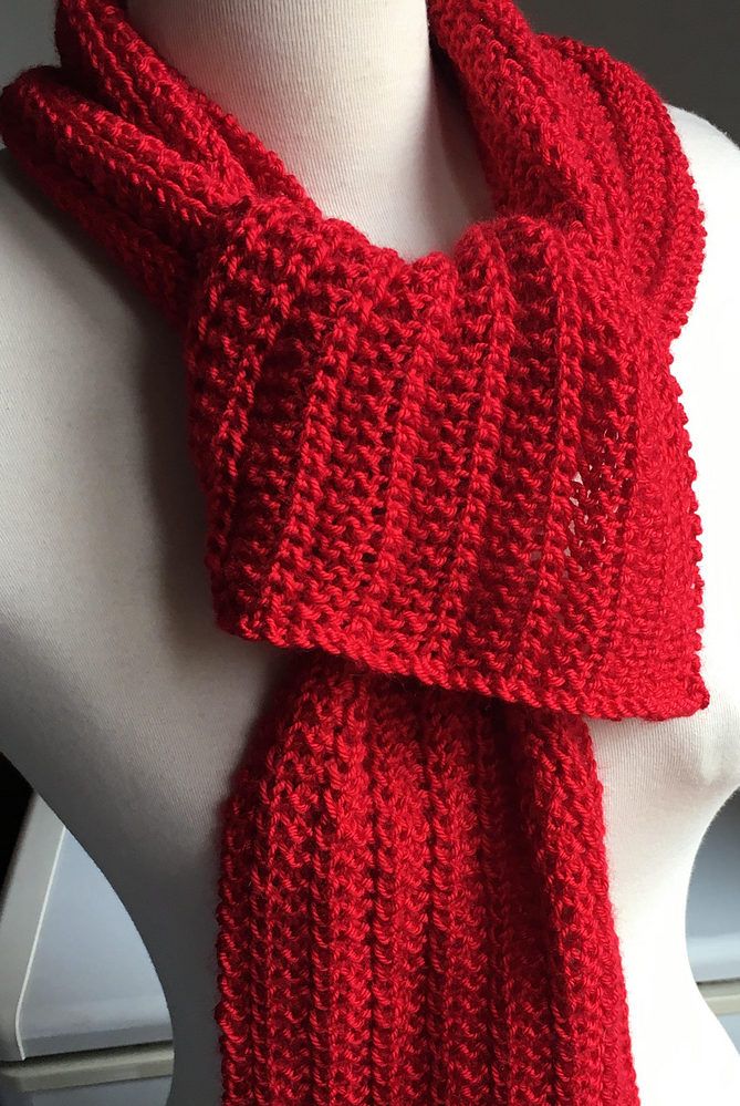 Free Knitting Pattern for One Row Repeat Scarf This one row repeat Free Knitting Pattern for One Row Repeat Scarf This one row repeat