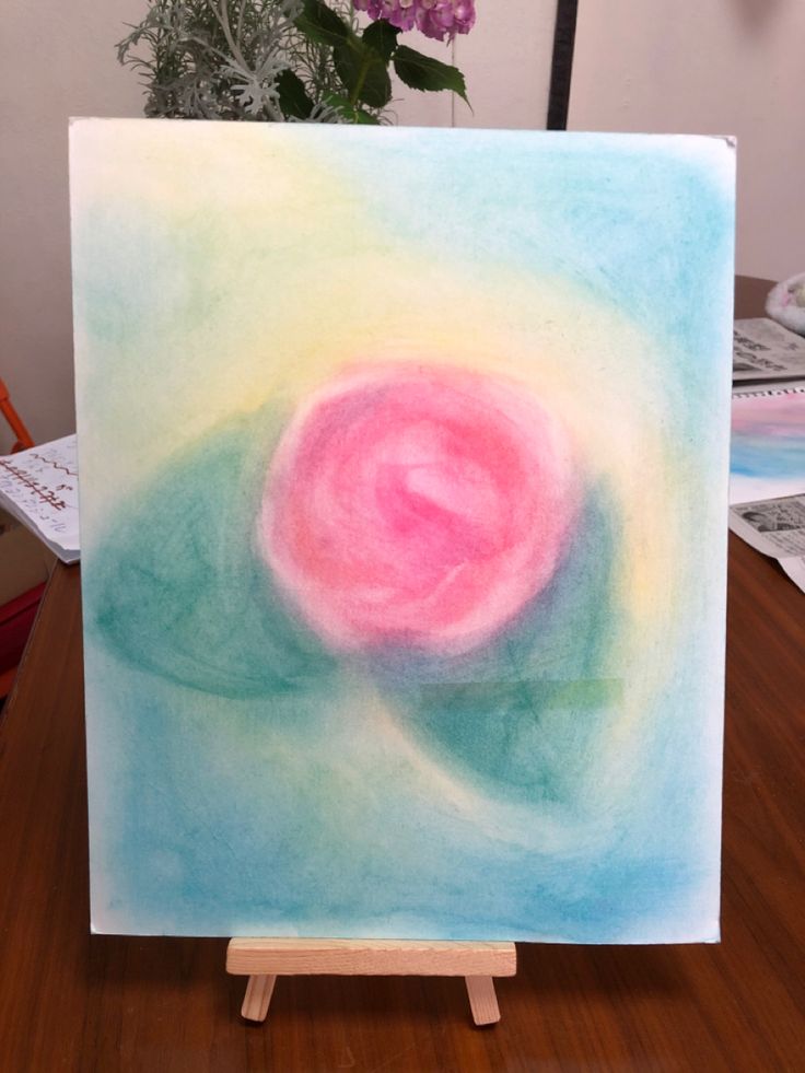 簡単に描けるパステル画 薔薇 パステル画 美術教室 作品 簡単に描けるパステル画 薔薇 パステル画 美術教室 作品