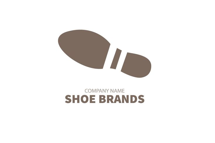 The Shoe Brand Logo Is Shown On A White Background With Black And Brown design-vector-shoes-logo-download-a-free-preview-or-high-quality-adobe