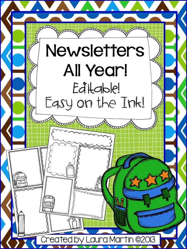 parents newsletter templates