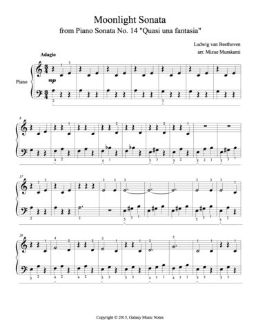 free moonlight sonata piano easy sheet music free moonlight sonata piano easy sheet music