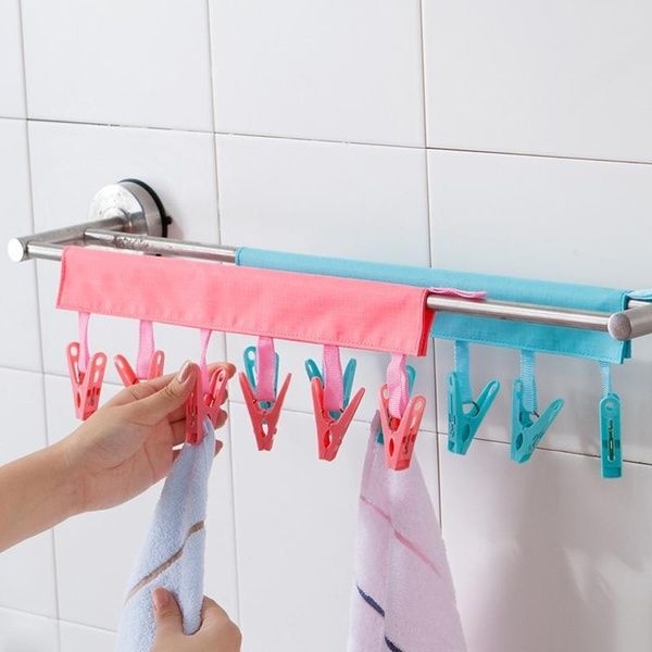 Multi-function Folding Travel Hanger Portable Clothes Drying Rack for Home Trip