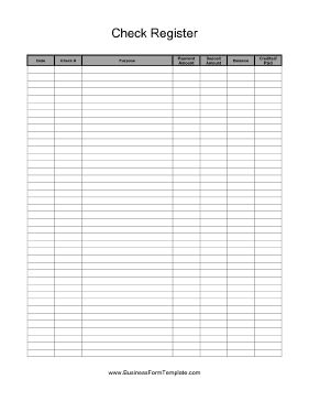 print check register